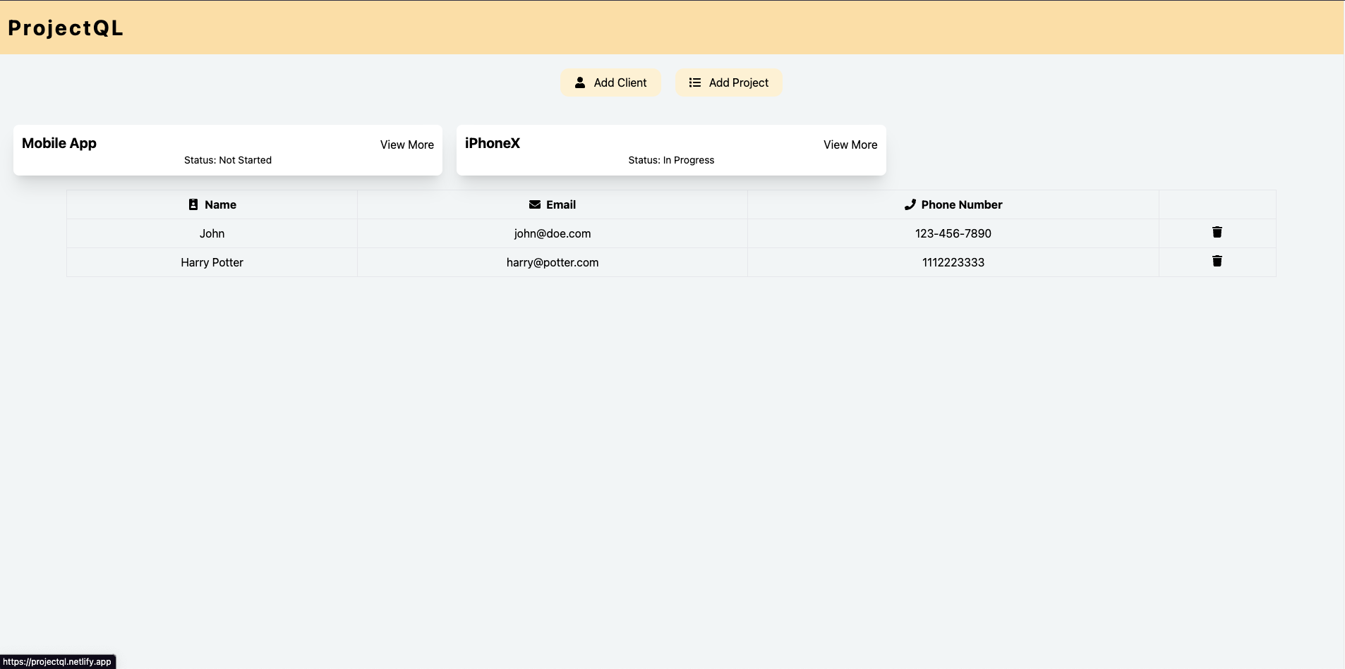 ProjectQL