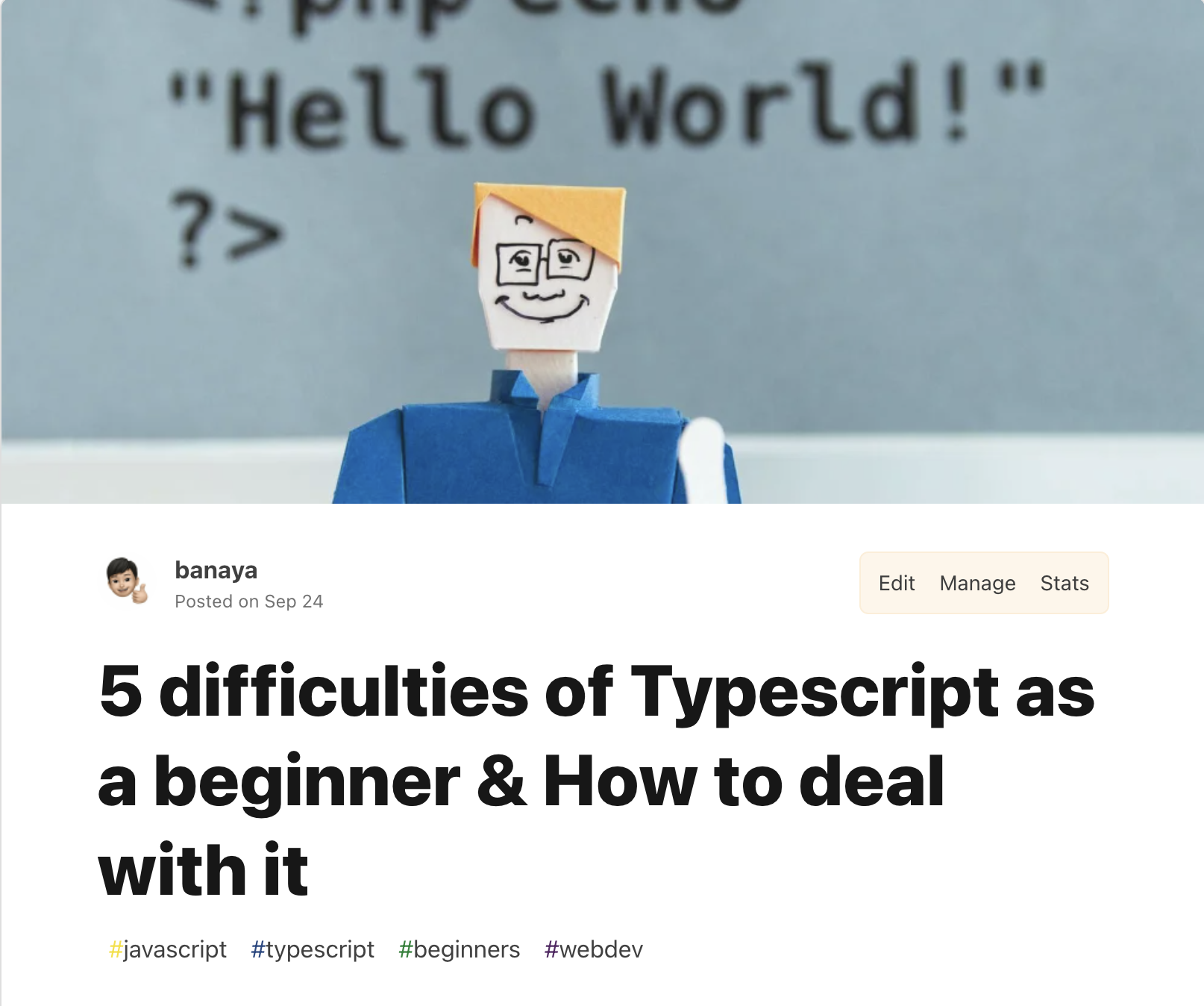typescript article